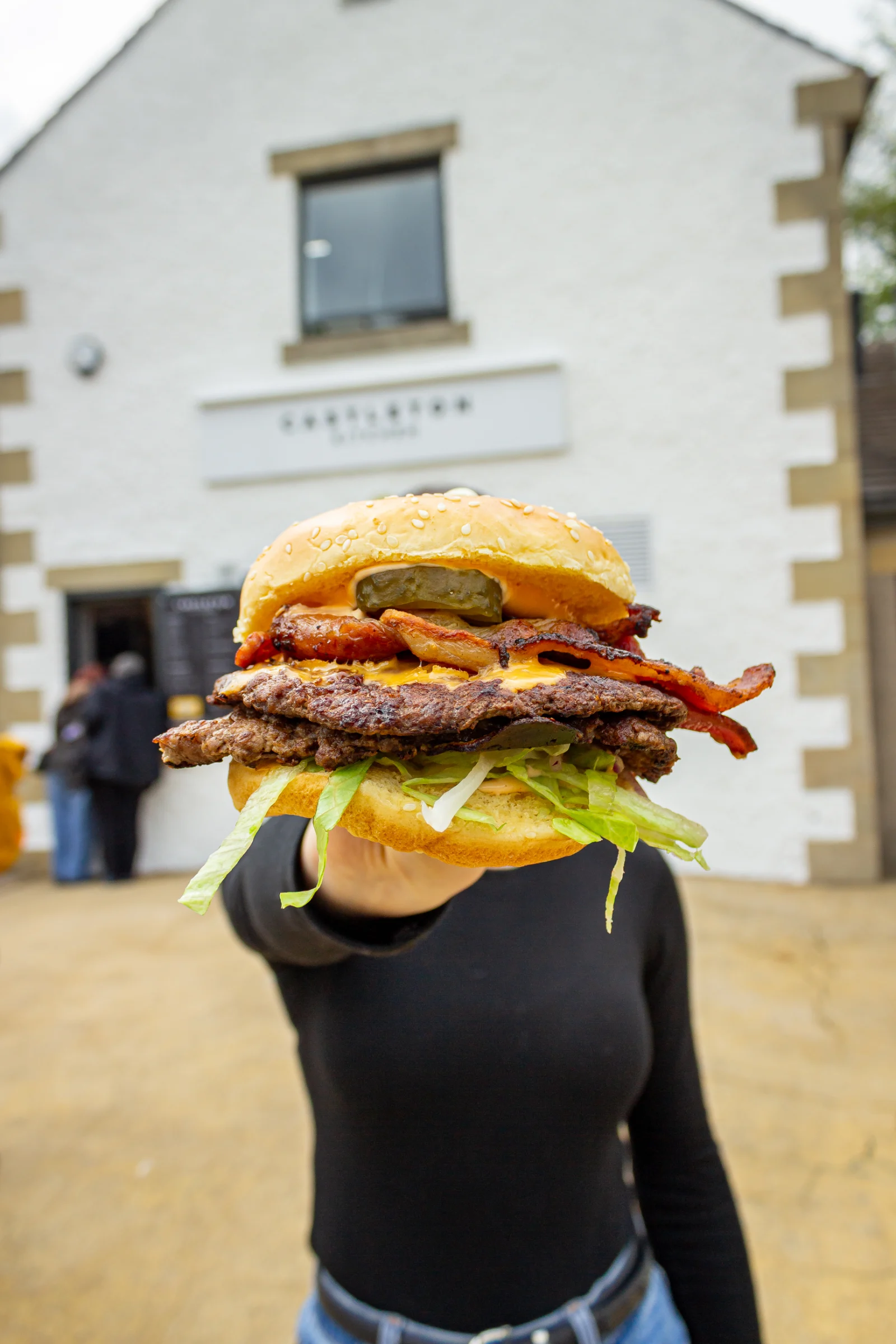 Peak Burger Co. burger 'the clogger'