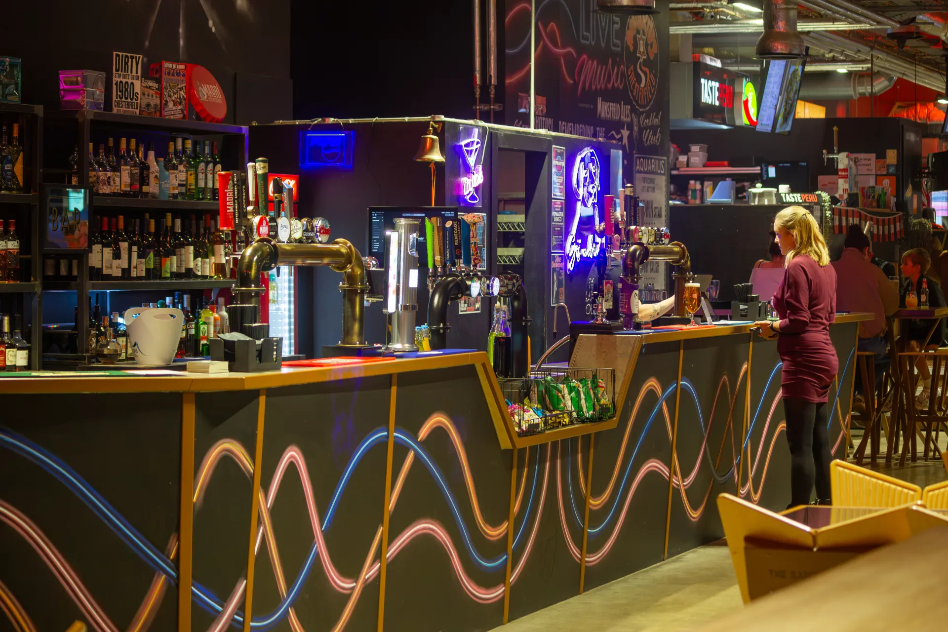 Inside The Batch House food hall in Chesterfield